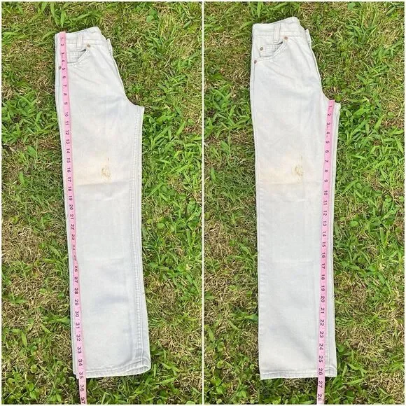 Authentic VTG 80s Gray Levis Orange Tab High Waist Jeans Size 14 Juniors/Youth - Picture 3 of 12